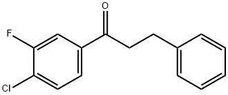 4'-CHLORO-3'-FLUORO-3-PHENYLPROPIOPHENONE Structure