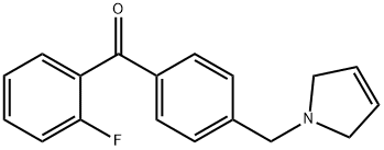 2-FLUORO-4'-(3-PYRROLINOMETHYL) BENZOPHENONE Structure