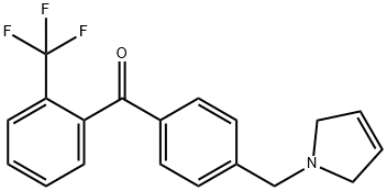 4'-(3-PYRROLINOMETHYL)-2-TRIFLUOROMETHYLBENZOPHENONE