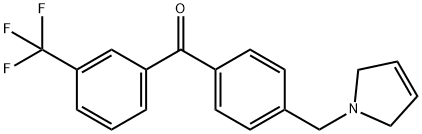 4'-(3-PYRROLINOMETHYL)-3-TRIFLUOROMETHYLBENZOPHENONE Structure
