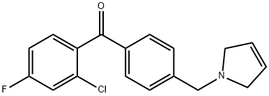 2-CHLORO-4-FLUORO-4'-(3-PYRROLINOMETHYL) BENZOPHENONE