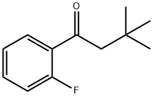 3,3-ジメチル-2'-フルオロブチロフェノン 化学構造式