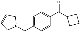 CYCLOBUTYL 4-(3-PYRROLINOMETHYL)PHENYL KETONE Struktur