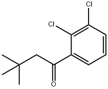 1-(2,3-二氯苯基)-3,3-二甲基丁烷-1-酮, 898764-84-6, 结构式