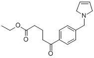 ETHYL 5-OXO-5-[4-(3-PYRROLINOMETHYL)PHENYL]VALERATE Struktur