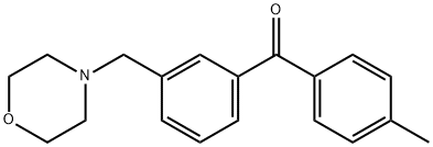 4'-METHYL-3-MORPHOLINOMETHYL BENZOPHENONE Structure