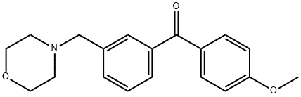 4'-METHOXY-3-MORPHOLINOMETHYL BENZOPHENONE Structure