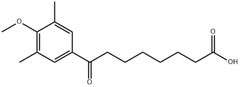 8-(3,5-DIMETHYL-4-METHOXYPHENYL)-8-OXOOCTANOIC ACID Struktur