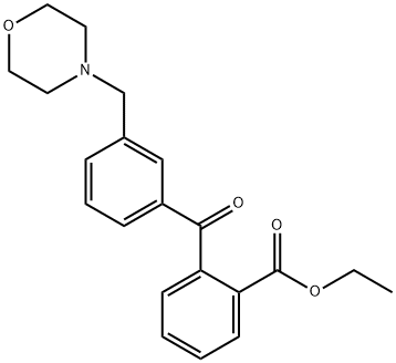 2-CARBOETHOXY-3'-MORPHOLINOMETHYL BENZOPHENONE Structure