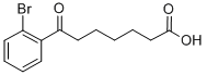 7-(2-ブロモフェニル)-7-オキソヘプタン酸 化学構造式