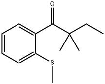 2,2-ジメチル-2'-チオメチルブチロフェノン 化学構造式