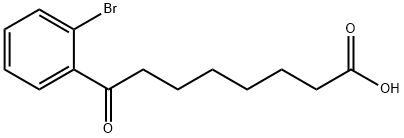 8-(2-ブロモフェニル)-8-オキソオクタン酸 化学構造式