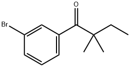 3'-ブロモ-2,2-ジメチルブチロフェノン 化学構造式