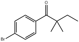 1-(4-溴苯基)-2,2-二甲基丁-1-酮,898765-37-2,结构式