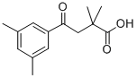 2,2-DIMETHYL-4-(3,5-DIMETHYLPHENYL)-4-OXOBUTYRIC ACID Struktur