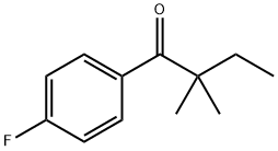 2,2-ジメチル-4'-フルオロブチロフェノン 化学構造式