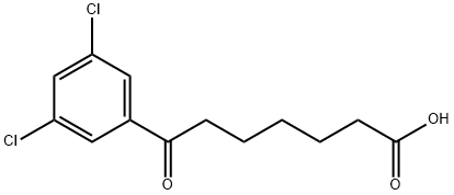 7-(3,5-ジクロロフェニル)-7-オキソヘプタン酸 化学構造式