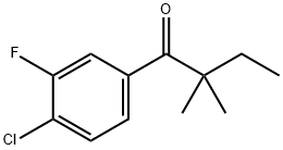 4'-CHLORO-2,2-DIMETHYL-3'-FLUOROBUTYROPHENONE|1-(4-氯-3-氟苯基)-2,2-二甲基丁-1-酮