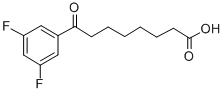 8-(3,5-ジフルオロフェニル)-8-オキソオクタン酸 化学構造式