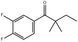 3',4'-DIFLUORO-2,2-DIMETHYLBUTYROPHENONE,898766-04-6,结构式