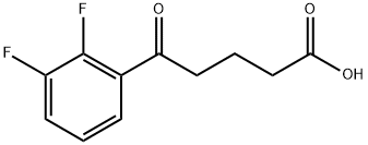 5-(2,3-DIFLUOROPHENYL)-5-OXOVALERIC ACID 结构式