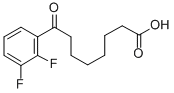 8-(2,3-ジフルオロフェニル)-8-オキソオクタン酸 化学構造式