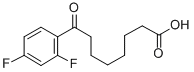 8-(2,4-ジフルオロフェニル)-8-オキソオクタン酸 化学構造式