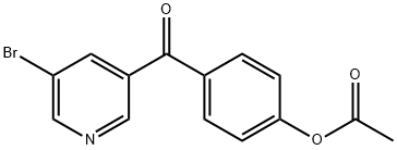 3-(4-ACETOXYBENZOYL)-5-BROMOPYRIDINE