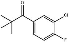 3'-CHLORO-2,2-DIMETHYL-4'-FLUOROPROPIOPHENONE Struktur
