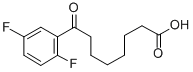 8-(2,5-DIFLUOROPHENYL)-8-OXOOCTANOIC ACID Struktur