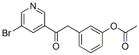 3-ACETOXYBENZYL 5-BROMO-3-PYRIDYL KETONE Struktur