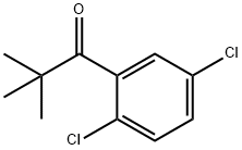 2',5'-ジクロロ-2,2-ジメチルプロピオフェノン 化学構造式