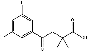 898766-68-2 4-(3,5-ジフルオロフェニル)-2,2-ジメチル-4-オキソ酪酸
