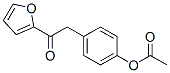 4-ACETOXYBENZYL 2-FURYL KETONE Struktur