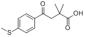 2,2-ジメチル-4-オキソ-4-(4-チオメチルフェニル)酪酸 化学構造式