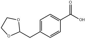 4-(1,3-DIOXOLAN-2-YLMETHYL)BENZOIC ACID Structure