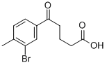 5-(3-BROMO-4-METHYLPHENYL)-5-OXOVALERIC ACID Structure