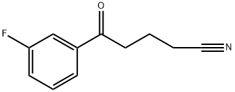 5-(3-FLUOROPHENYL)-5-OXOVALERONITRILE 化学構造式