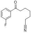 7-(3-FLUOROPHENYL)-7-OXOHEPTANENITRILE Structure