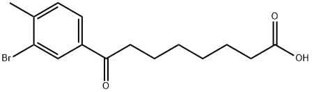 8-(3-BROMO-4-METHYLPHENYL)-8-OXOOCTANOIC ACID Structure
