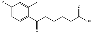 6-(4-BROMO-2-METHYLPHENYL)-6-OXOHEXANOIC ACID Structure
