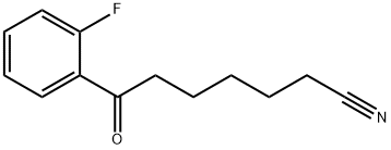 7-(2-FLUOROPHENYL)-7-OXOHEPTANENITRILE Struktur