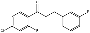 4'-CHLORO-2'-FLUORO-3-(3-FLUOROPHENYL)PROPIOPHENONE Struktur