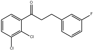 2',3'-DICHLORO-3-(3-FLUOROPHENYL)PROPIOPHENONE Struktur