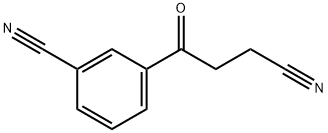3-(3-氰基丙酰基)苯甲腈, 898767-58-3, 结构式