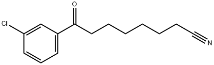 8-(3-CHLOROPHENYL)-8-OXOOCTANENITRILE Struktur