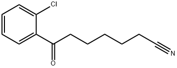 7-(2-CHLOROPHENYL)-7-OXOHEPTANENITRILE,898767-80-1,结构式