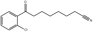 8-(2-CHLOROPHENYL)-8-OXOOCTANENITRILE Struktur