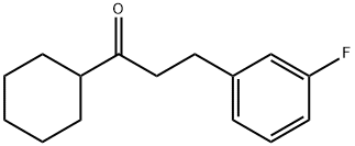 シクロヘキシル2-(3-フルオロフェニル)エチルケトン 化学構造式