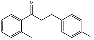 3-(4-フルオロフェニル)-2'-メチルプロピオフェノン 化学構造式